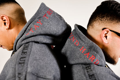 DUA 2.0 Tracksuit - Deep Grey & Red
