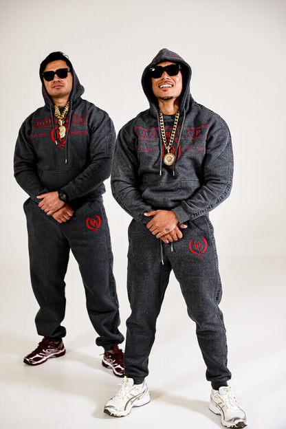 DUA 2.0 Tracksuit - Deep Grey & Red