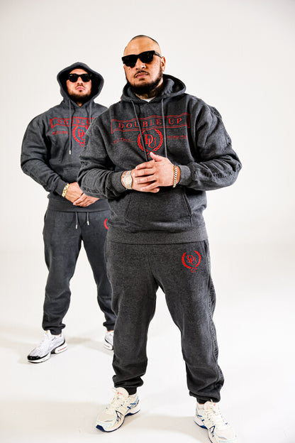 DUA 2.0 Tracksuit - Deep Grey & Red